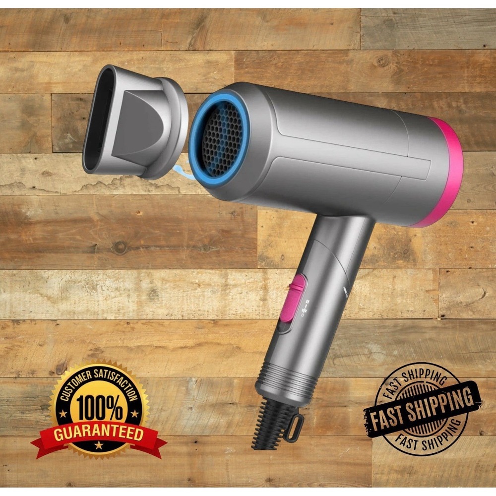 Paubea Safe Portable Hair Dryer For Women/Men Infrared Technology Constant Temp.